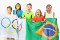 Olympic Games. Rio de Janeiro 2016 Brazil. Royalty Free Stock Photo