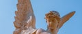 Olympic goddess of love in antique mythology Aphrodite Venus.  Close up fragment of ancient stone statue Royalty Free Stock Photo