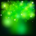 Olympic green vector bokeh glare background