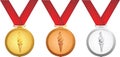 Olympic medals Royalty Free Stock Photo