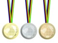 Olympic medals Royalty Free Stock Photo