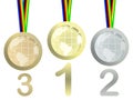 Olympic medals Royalty Free Stock Photo