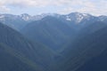 Olympic Mountain Range - Hurricane Ridge Royalty Free Stock Photo