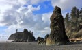 Olympic National Park with Seastacks at Ruby Beach, Pacific Northwest, Washington State Royalty Free Stock Photo