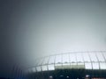 National Sports Complex Ã¢â¬ÅOlympiyskiyÃ¢â¬Â in the fall fog of Kyiv, Ukraine - UKRAINE