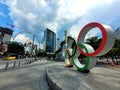 Olympic park and Atlanta air-conditioned ferris wheel Royalty Free Stock Photo