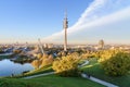 Olympic Park or Olympiapark on sunset. Munich. Germany