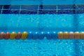 Olympic pool lane seperator Royalty Free Stock Photo