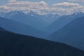 Olympic Range Mountains at Olympic National Park Royalty Free Stock Photo