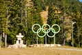 Olympic sign at the Cypress Mt. ski area. October 28th 2017