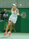 Olympic silver medalist Angelique Kerber of Germany in action during tennis women's singles final