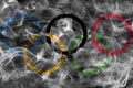 Olympic smoke flag