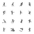 Olympic sport vector icons set