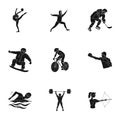 Olympic sports. Winter and summer sports. A set of pictures about athletes.Olympic sports icon in set collection on