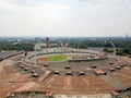 Olympic stadium Mexico City aerial view Royalty Free Stock Photo