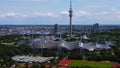 Olympic Stadium at Munich Olympic Park - aerial view Royalty Free Stock Photo