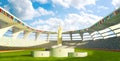 Olympic Stadium with podium Royalty Free Stock Photo