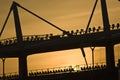 Olympic Stadium during the sunset in Turin Royalty Free Stock Photo