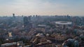 Olympic Stadium. Ukraine. Kyiv. September 12, 2021. Aerial drone photo cityscape