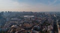 Olympic Stadium. Ukraine. Kyiv. September 12, 2021. Aerial drone shot Olimpiysky
