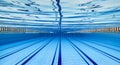 Olympic Swimming pool under water background Royalty Free Stock Photo