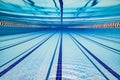 Olympic Swimming pool under water background Royalty Free Stock Photo