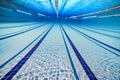 Olympic Swimming pool under water background Royalty Free Stock Photo