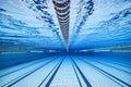 Olympic Swimming pool under water background