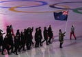 Olympic team New Zealand marched into the PyeongChang 2018 Olympics opening ceremony at Olympic Stadium in PyeongChang