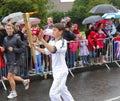 Olympic torch relay Royalty Free Stock Photo