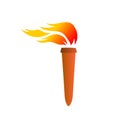 Olympic torch vector illustartion