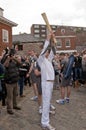 Olympic Torchbearer Paul Giblin Royalty Free Stock Photo