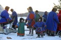 Olympics northern aboriginals. Russia. Yamal. Nadym. Royalty Free Stock Photo