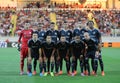 Olympique Lyonnais line up Royalty Free Stock Photo