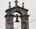 bell tower with gray stone arch, la coruÃÂ±a, spain, europe Royalty Free Stock Photo