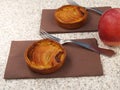 Individual French apple tartes Royalty Free Stock Photo