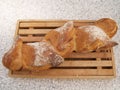 Freshly baked loaf French bread