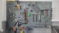 OlÃÂ¡ tools on mechanic mecanic shop aligned