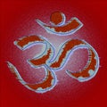 Om or aum hinduism symbol Royalty Free Stock Photo