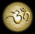 Om circle Mandala, Cosmic Background