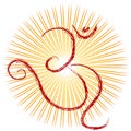 OM - Divine symbol of hinduism Royalty Free Stock Photo