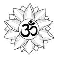 Om and Lotus Tattoo