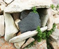 Om mani padme hum stones mantra Royalty Free Stock Photo