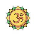 Om RGB color icon Royalty Free Stock Photo