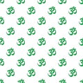 Om symbol of hinduism pattern seamless