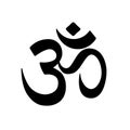 Om symbol. Religious symbol of Hinduism. Vector illustration