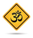 Om yellow sign