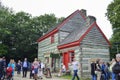 Traditional house inside Ulster American Folk Park in Northern Ireland Royalty Free Stock Photo