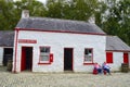 Traditional house in Ulster American Folk Park in Northern Ireland Royalty Free Stock Photo