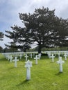 Omaha Beach American Cemetery in Colleville-sur-Mer, Normandy, France Royalty Free Stock Photo